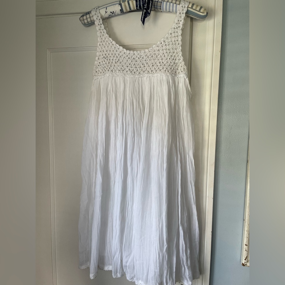 Sundance Catalog perfect white dress Size Large